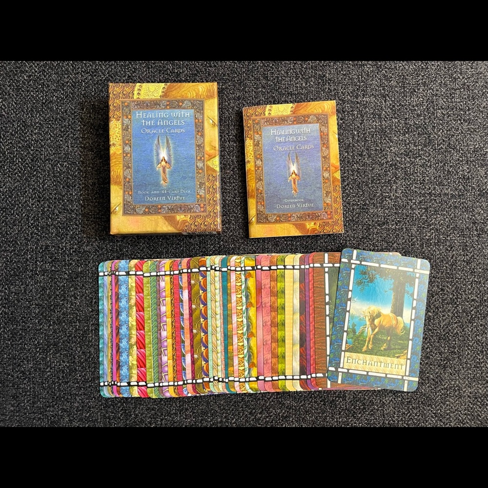 •1999 Doreen Virtue Healing With The Angels Oracle Cards•